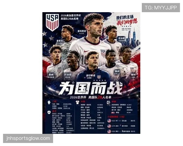 2026世界杯美国队阵容预测 普利西奇领衔新黄金一代能否创造历史